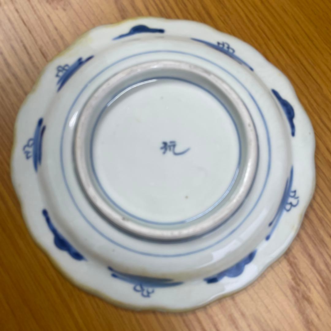 古伊万里焼　金彩色絵皿5枚セット