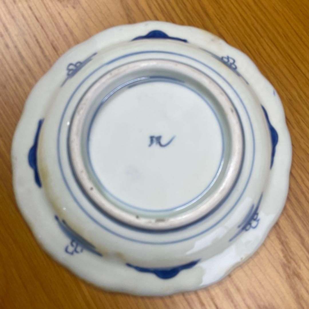 古伊万里焼　金彩色絵皿5枚セット