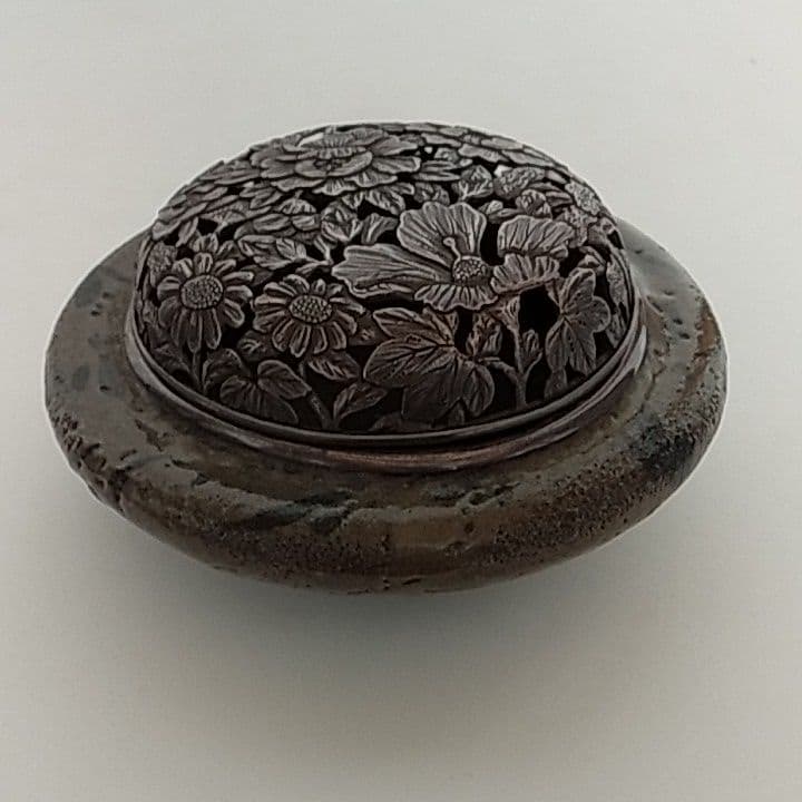 骨董茶道具　絵唐津香炉