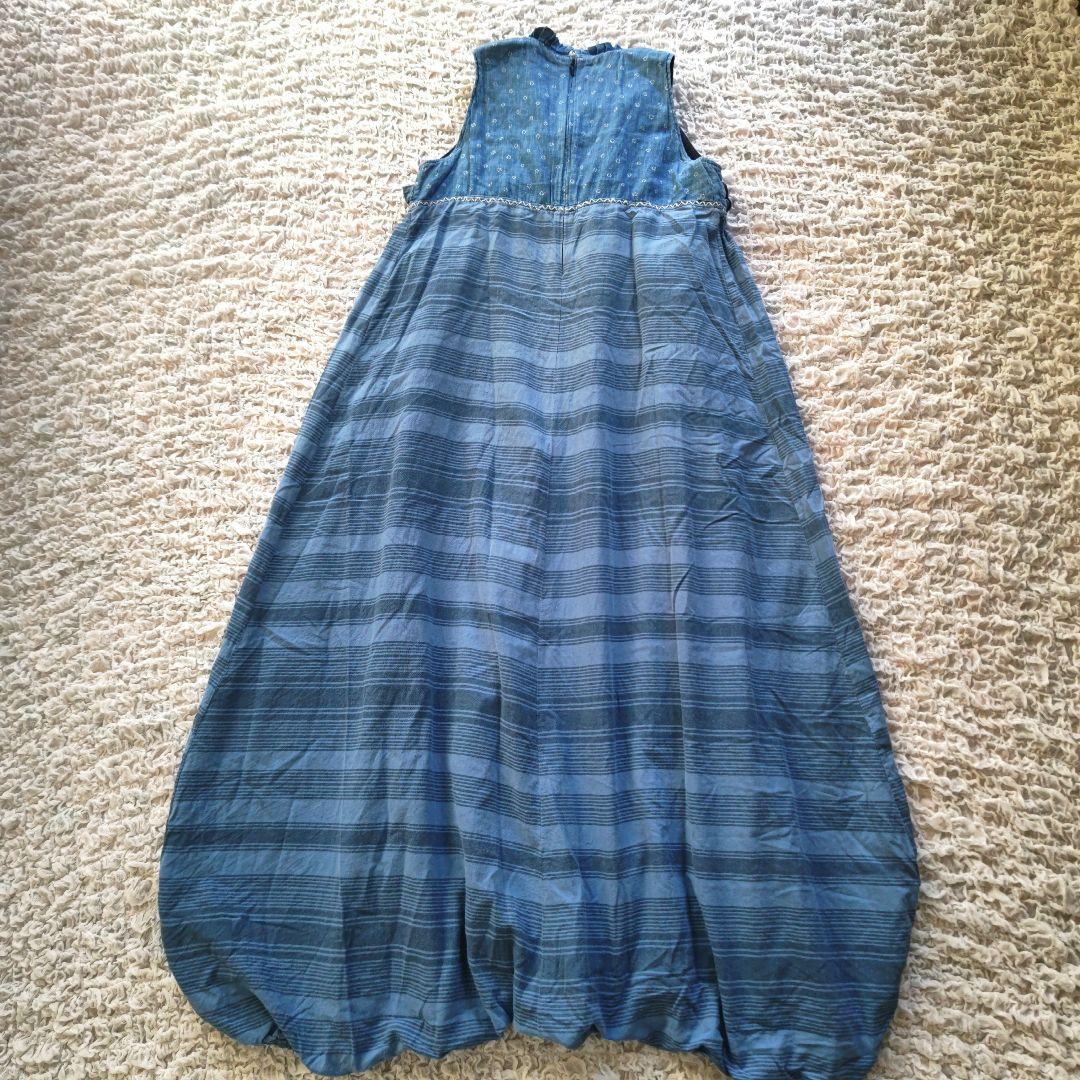 KAPITAL　インディゴ　変形デザイン　ピコフリル　バルーン　オールインワン