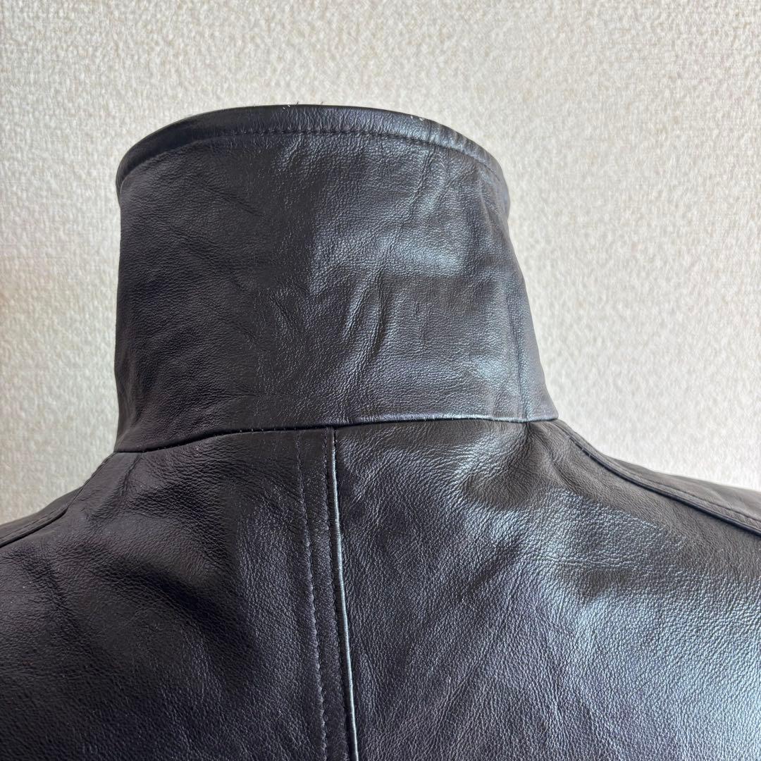 HOUSTON ヒューストン フルジップレザージャケット 40-L 豚革 本革