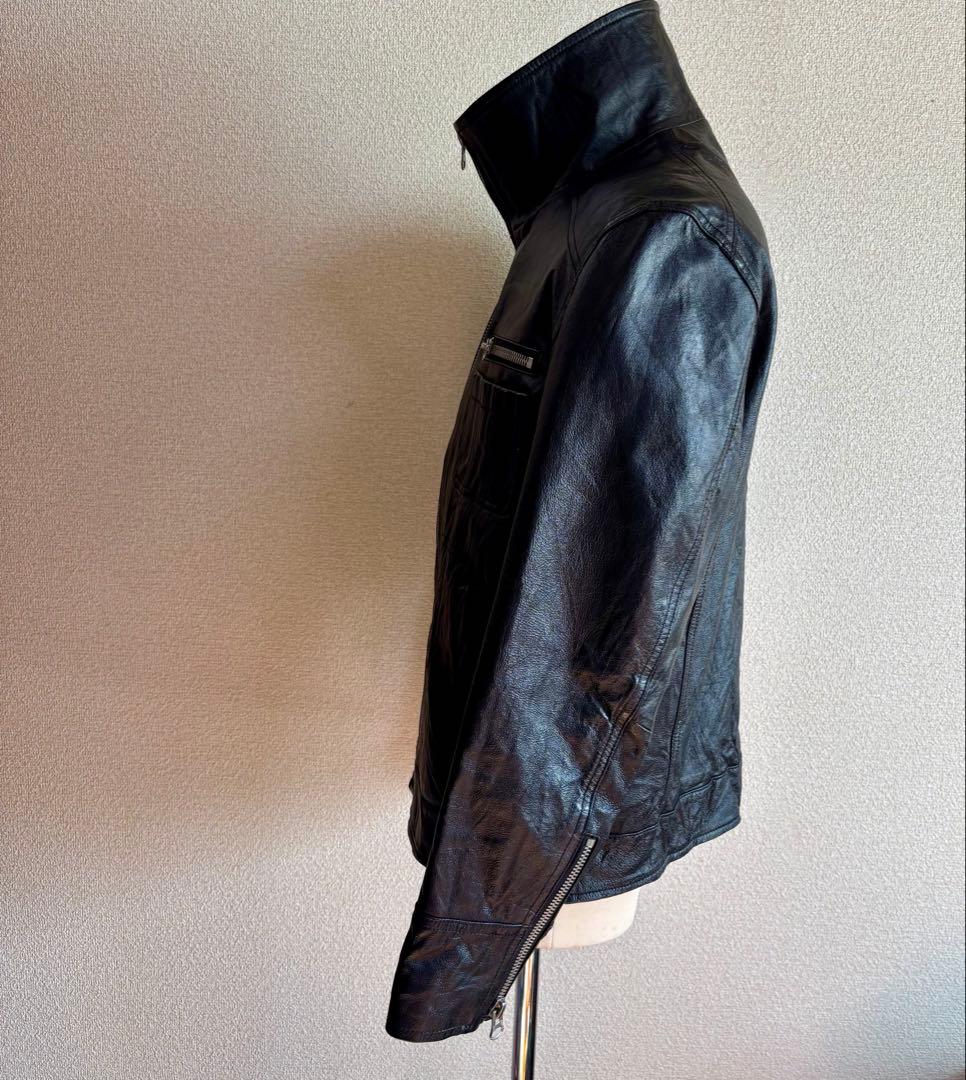 HOUSTON ヒューストン フルジップレザージャケット 40-L 豚革 本革