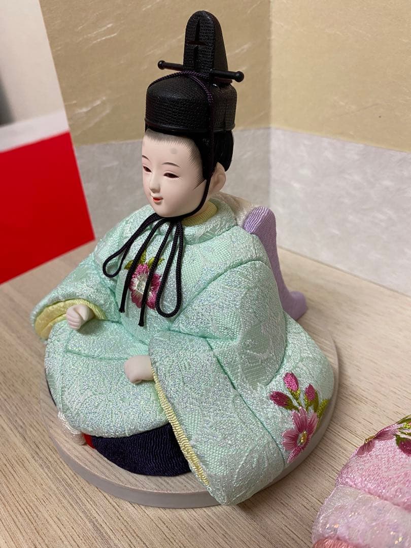 東京久月　木目込人形　ほのか　親王飾り・頭：杉田明十志　原作・木目込：新井久夫