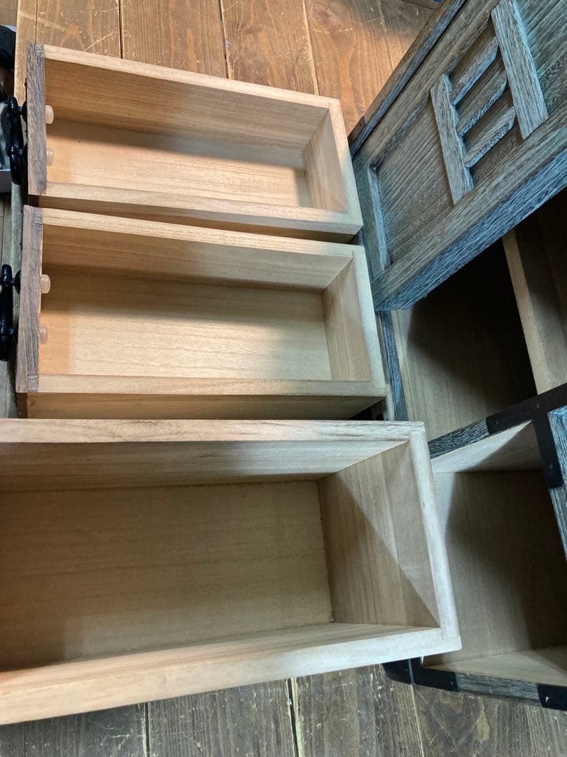 階段ダンス　レトロ　ヴィンテージ　キャビネット　収納家具　時代物　木製　和ダンス