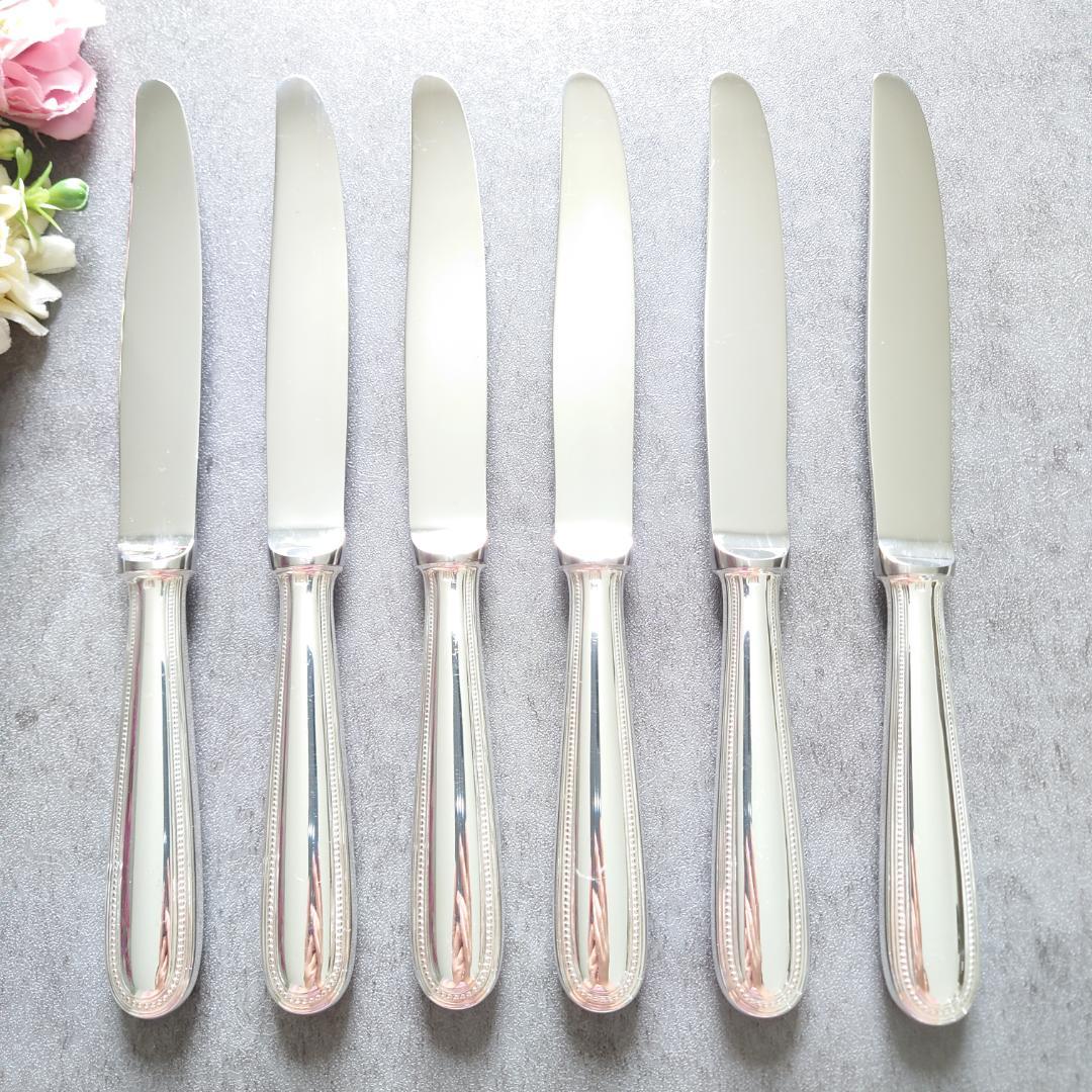 美品 クリストフル パール デザートナイフ 6点