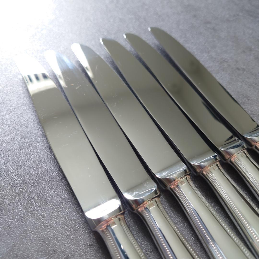 美品 クリストフル パール デザートナイフ 6点