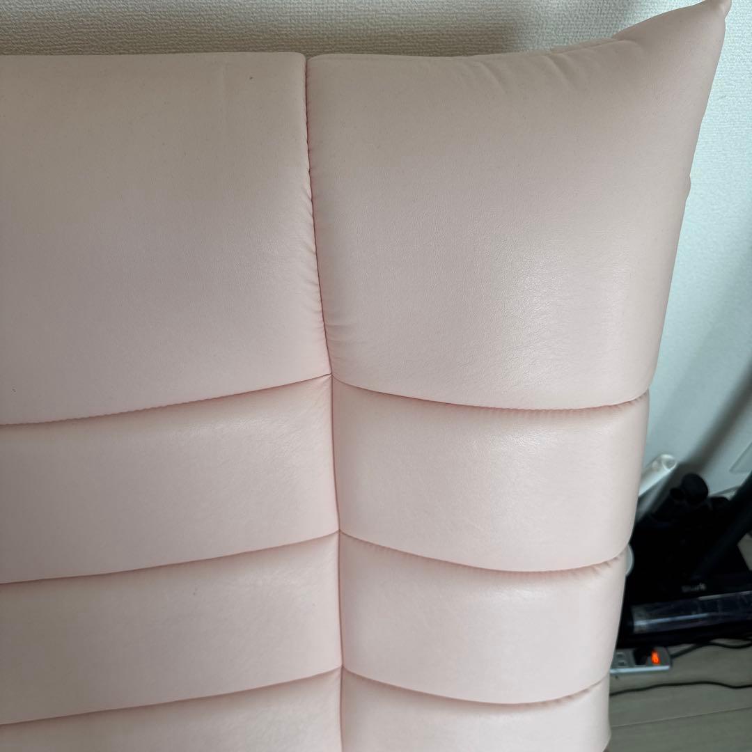 ALEX ローソファ 3人掛け ハイバック ピンク