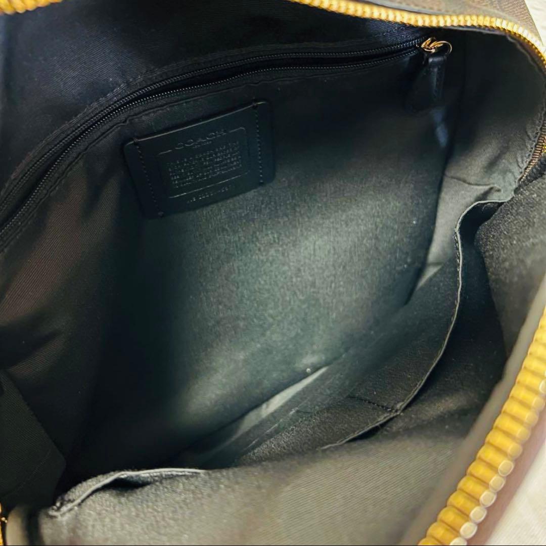 COACH コーチ　リュック　シグネチャー　ブラウン/ブラック　美品