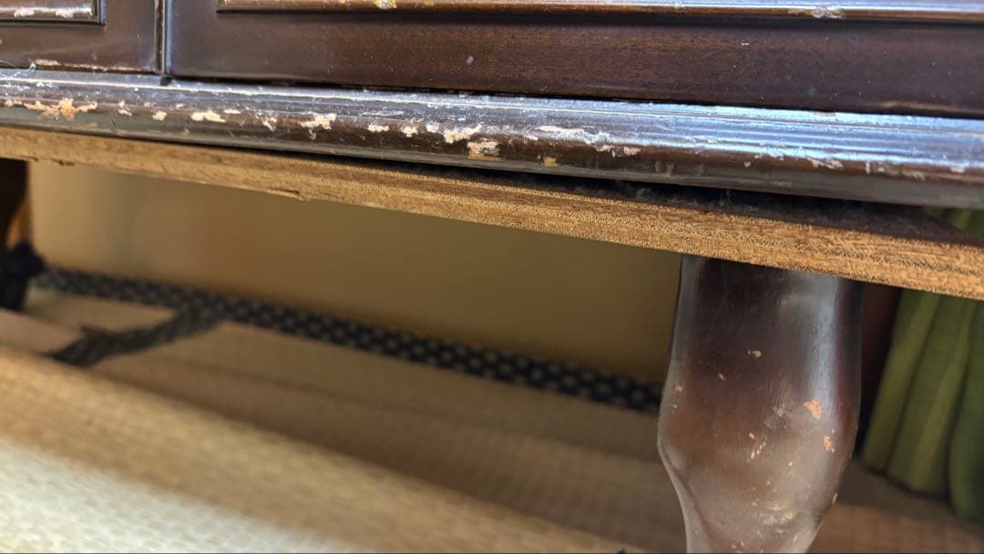 クラシック木製三面鏡ドレッサー　昭和レトロ