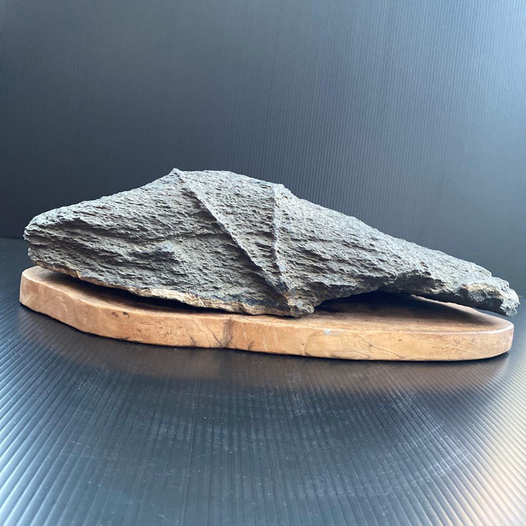 【日本三大銘石佐治石】 古代石 採石禁止石 鯨形 珍品