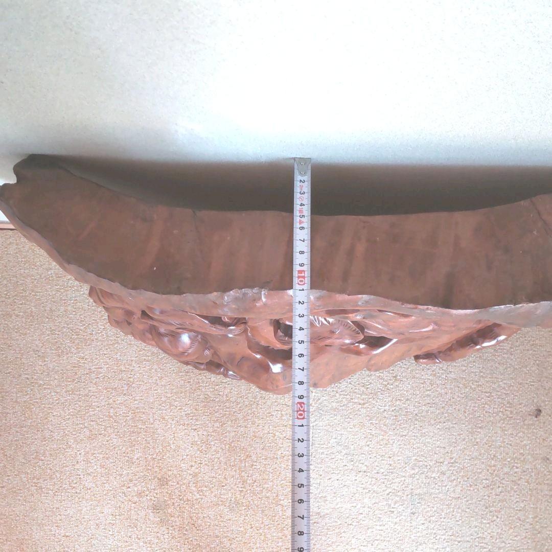 木彫り　虎の置物　一枚板　ヴィンテージ