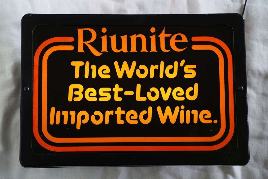 ヴィンテージ 80年代 Riunite 電光看板 照明
