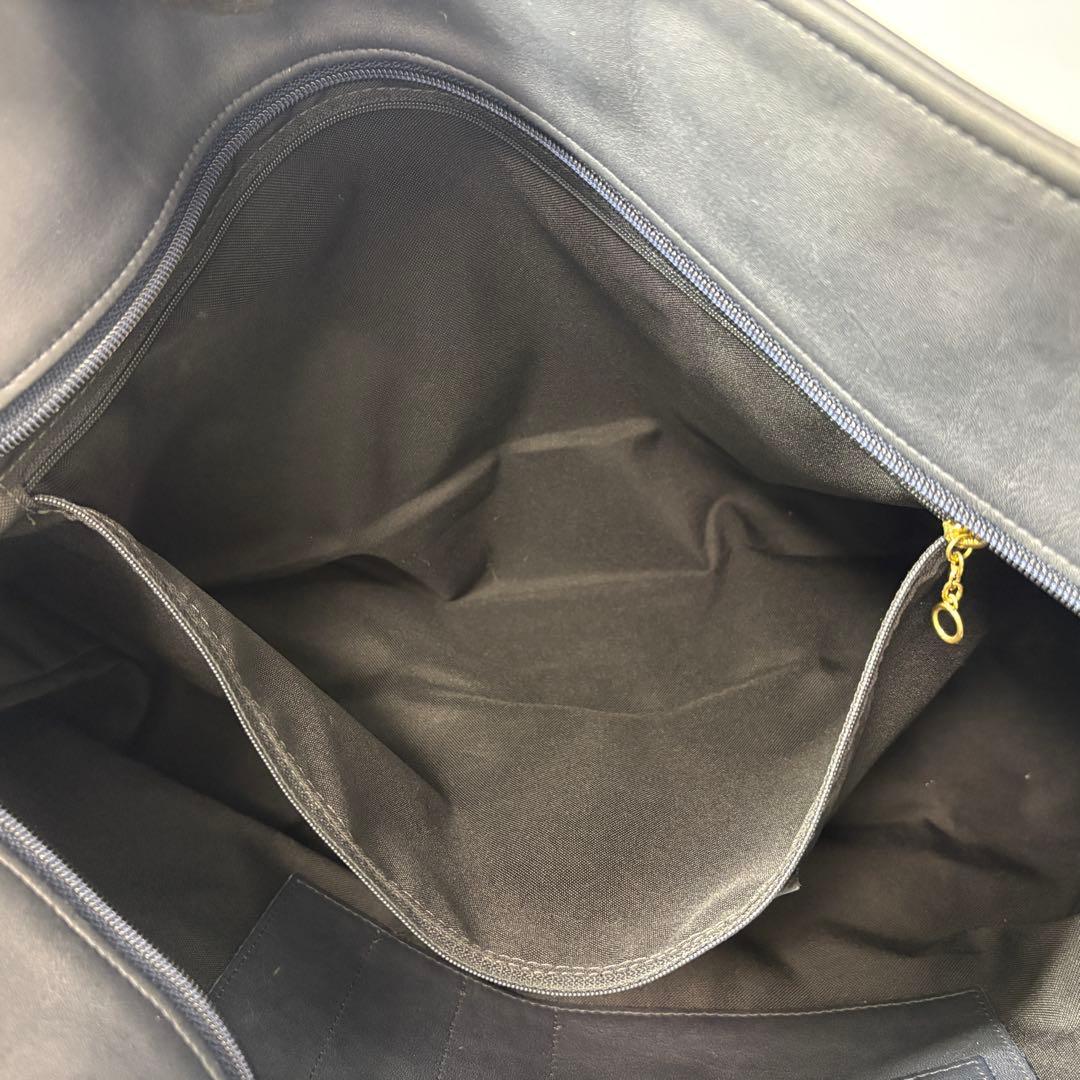 オールドコーチ　大容量　肩掛け可能　A4可能　ネイビー　ビジネストートバッグ.