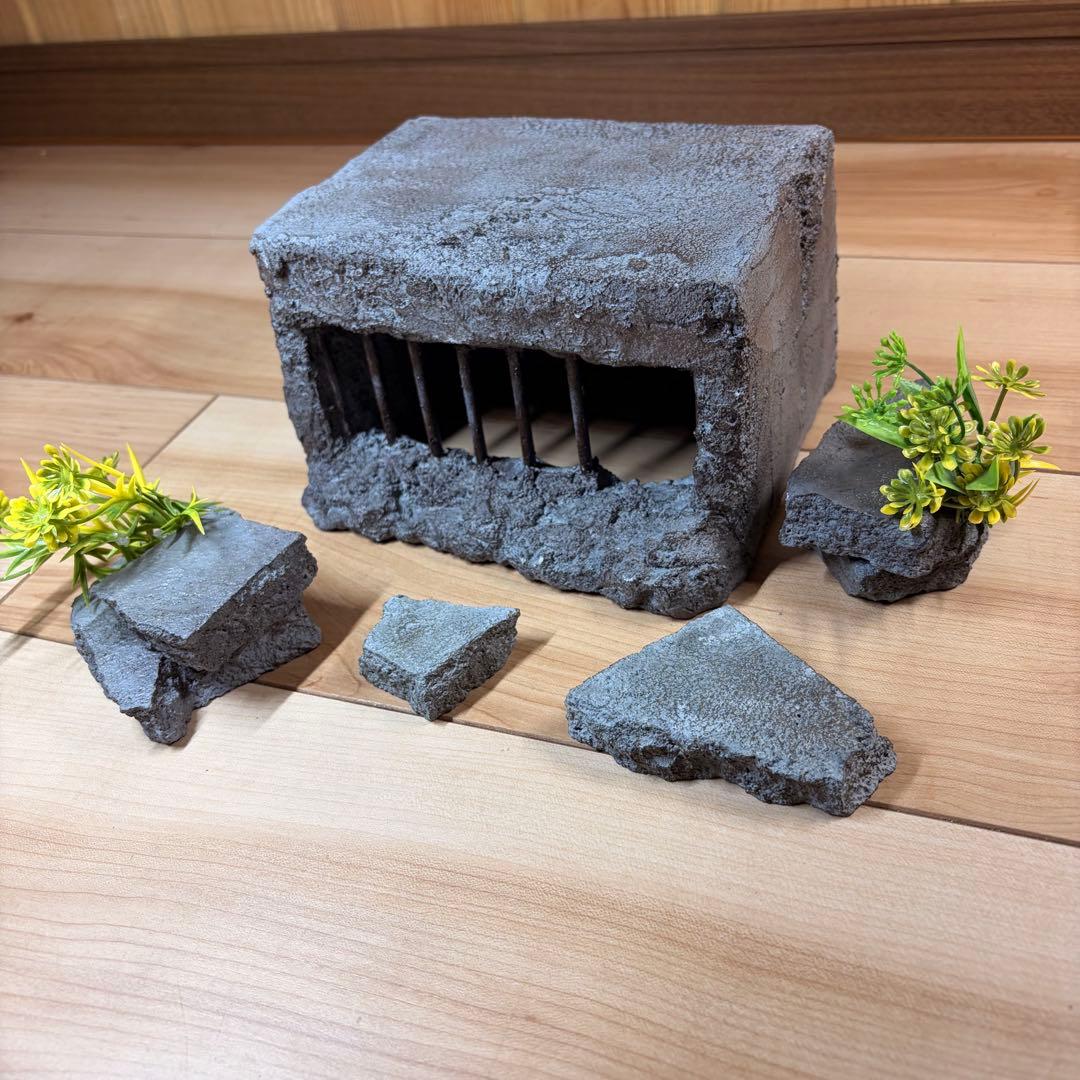 [3] 月光堂 監獄 シェルター ロック オマケ付 (爬虫類/レオパ)