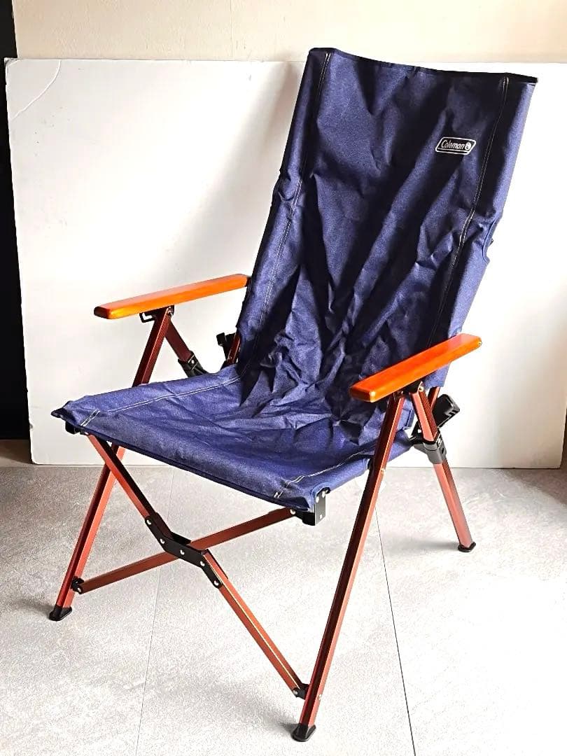 レア　Coleman レイチェアー ネイビー　デニム