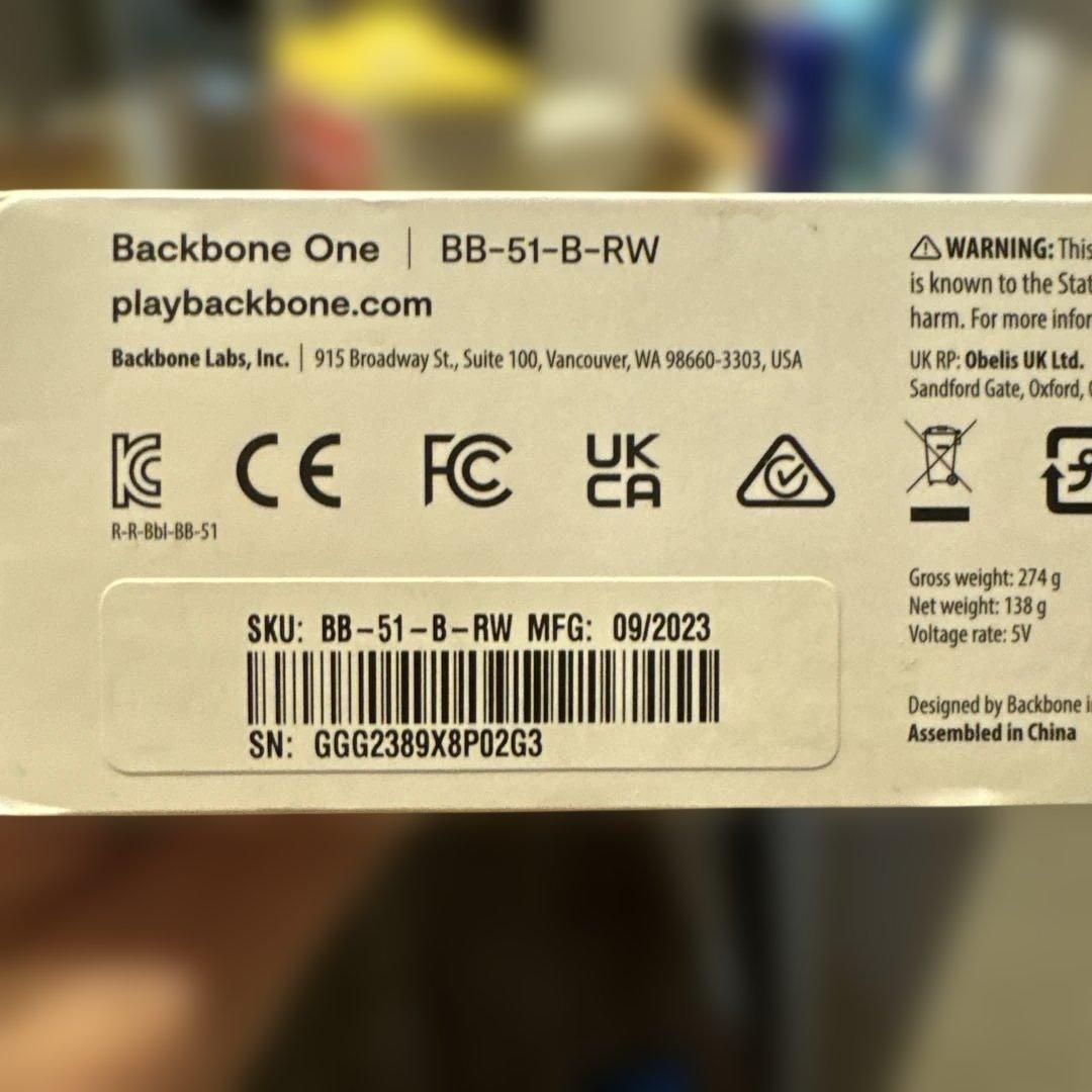 BACKBONE ゲームコントローラー USB-C 収納ケース付き