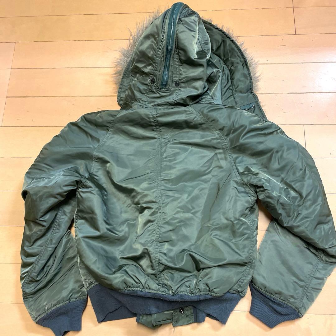 希少！ALPHA N-2B MA1フライトジャケット 短丈Y2Kアメカジ