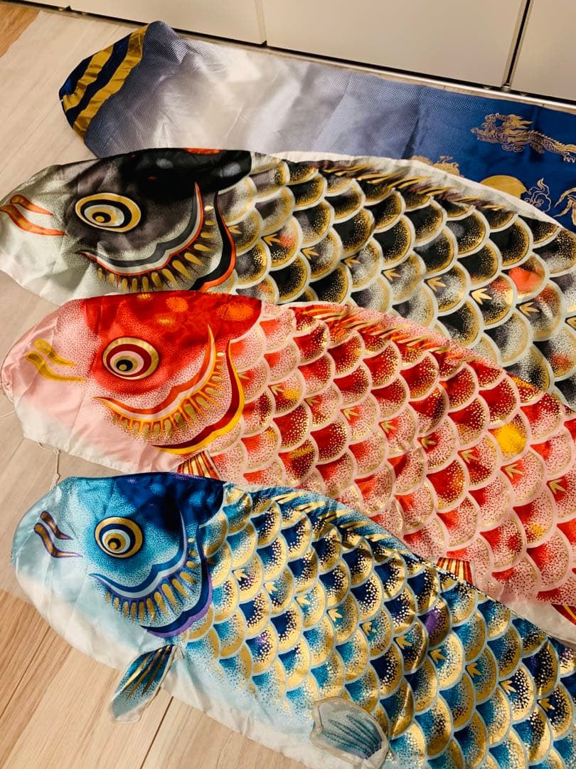 美品✨ 鯉のぼり こどもの日 招福錦鯉 ベランダ スタンドセット