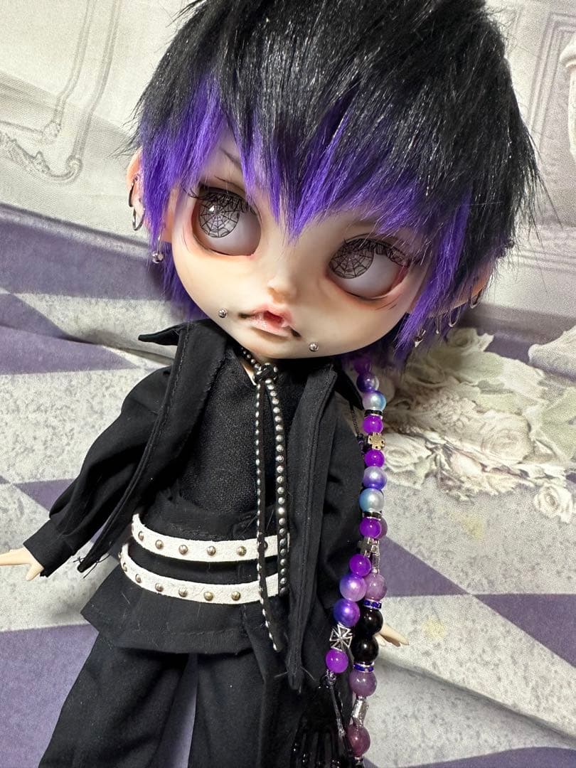 ⋆*⋆様 アイシードール 本体男の子　ボアウィッグ　OF付き　カスタムアイシード