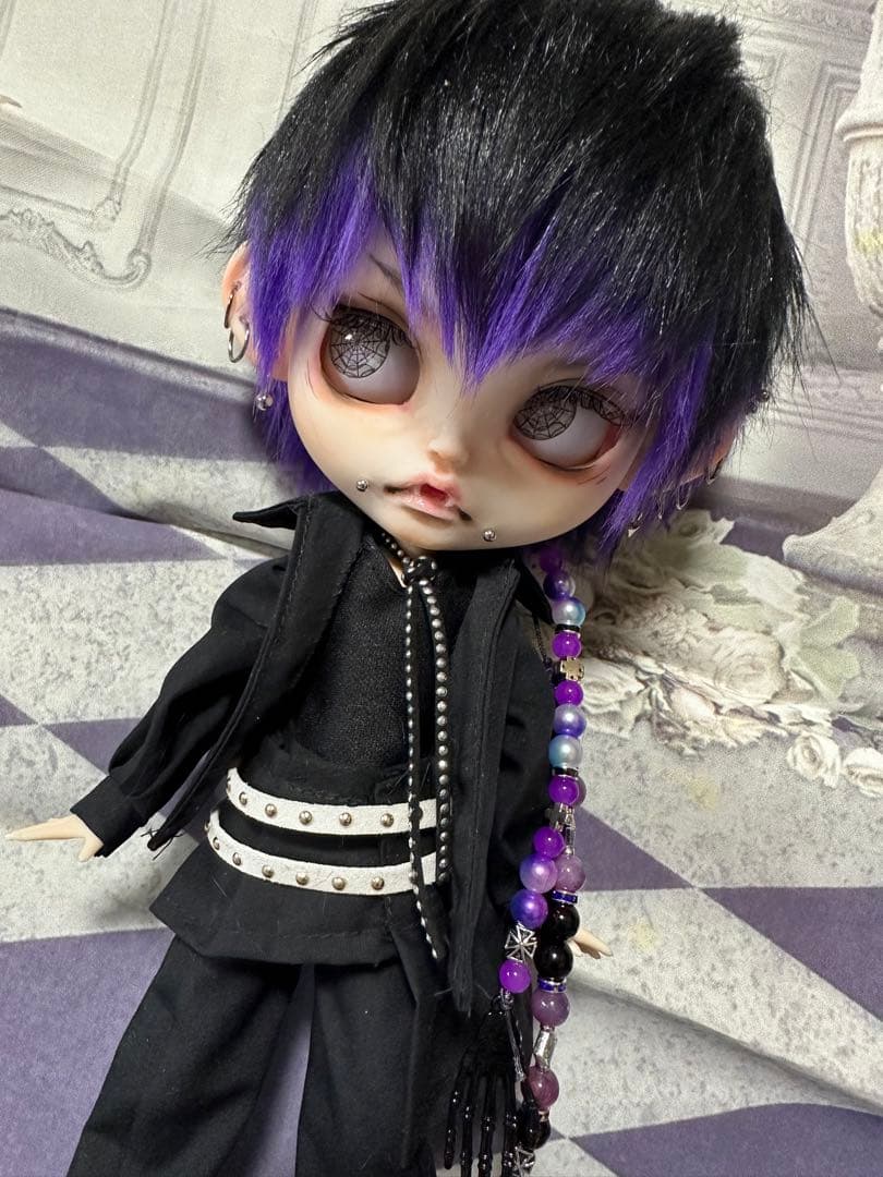 ⋆*⋆様 アイシードール 本体男の子　ボアウィッグ　OF付き　カスタムアイシード