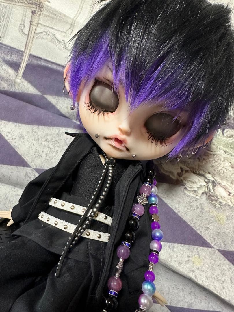 ⋆*⋆様 アイシードール 本体男の子　ボアウィッグ　OF付き　カスタムアイシード