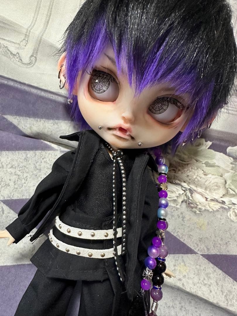 ⋆*⋆様 アイシードール 本体男の子　ボアウィッグ　OF付き　カスタムアイシード