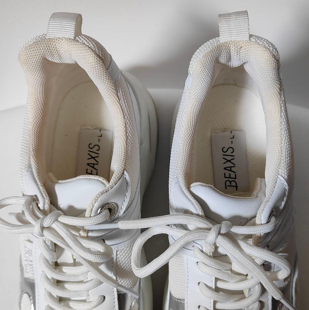 【美品】ビーアクシス BEAXIS ウエイトコア L 24.5㎝〜25.0㎝　白