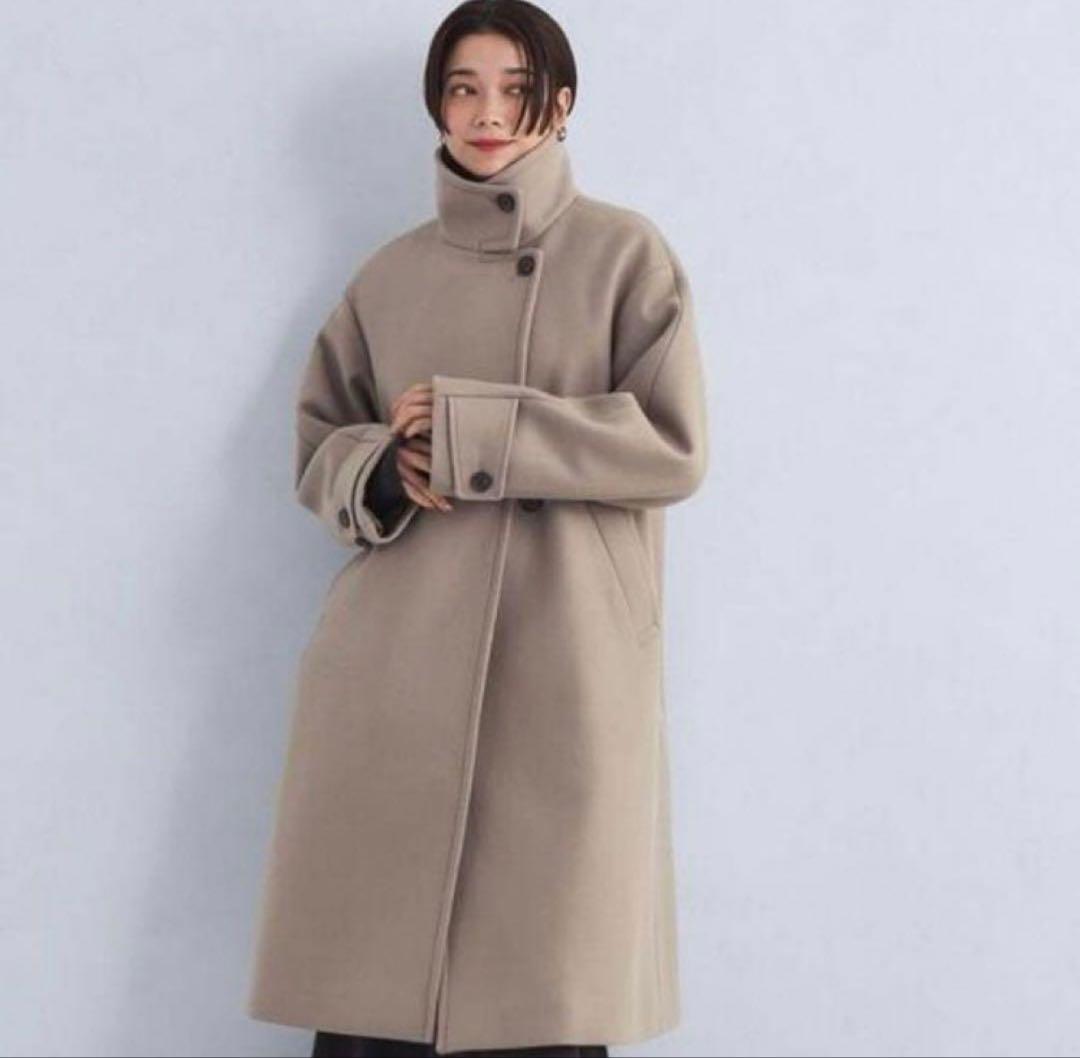 美品✨ユナイテッドアローズ SPINTO メルトン スタンドカラーコート 36