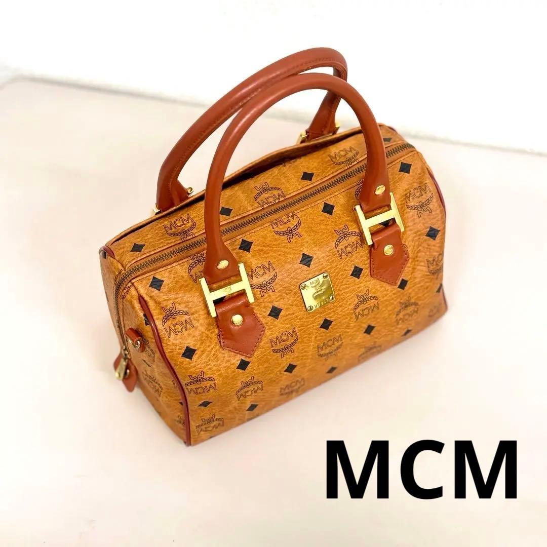 エムシーエム　MCM　ミニボストンバッグ　ハンドバッグ　ヴィセトス柄