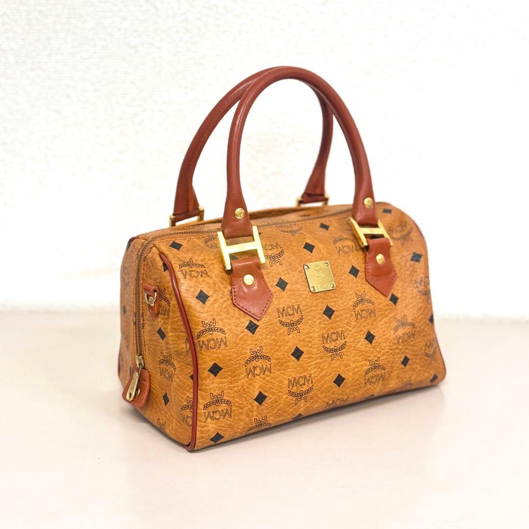 エムシーエム　MCM　ミニボストンバッグ　ハンドバッグ　ヴィセトス柄