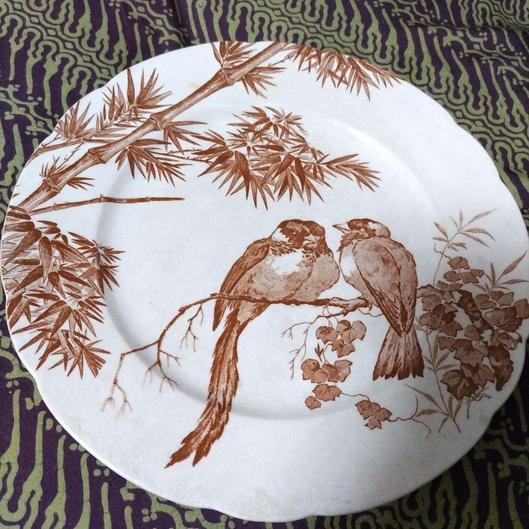 アンティーク　Longwy　ロンウィ シノワズリ　ジャポニズム