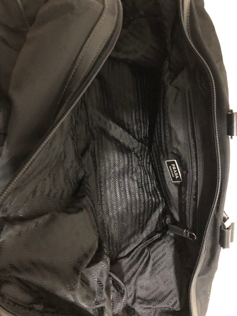 SALE‼️複数購入15％OFF☆PRADAボストン大容量パドロック完備サフィアー