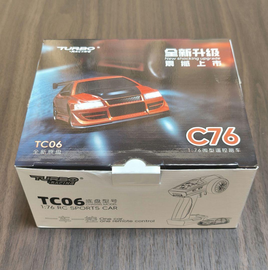 ターボレーシング C76 レッド 1/76スケール オンロードカー
