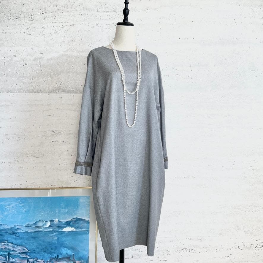 未使用★FABIANA FILIPPI ★モニーレ★上質ウール★ロングワンピース