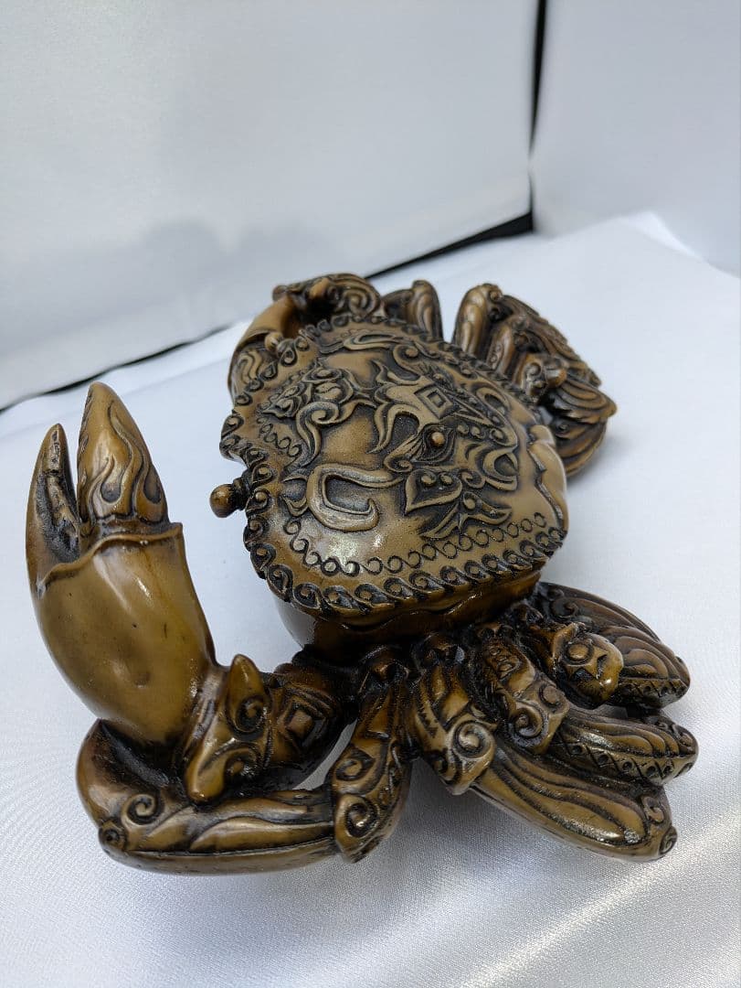 ☆b479、蟹 置物 風水 カニ 風水置物 インテリア 金運祈願 開運