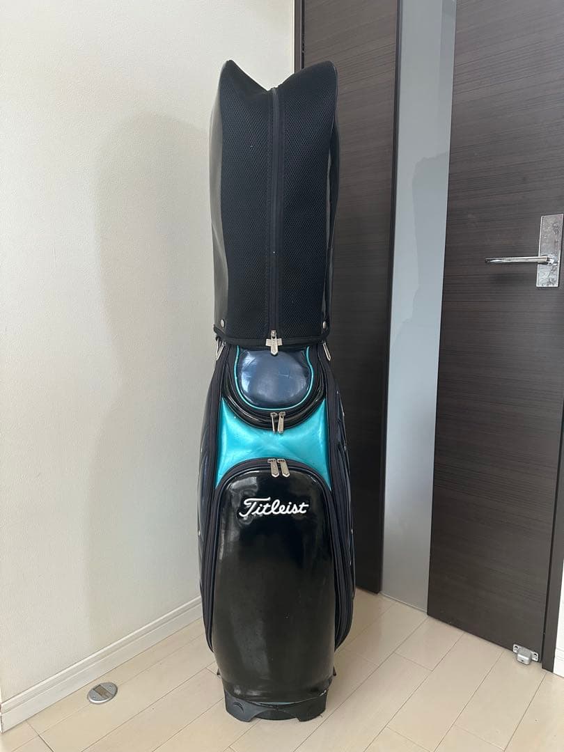 Titleist キャディバッグ ブラック/ターコイズ