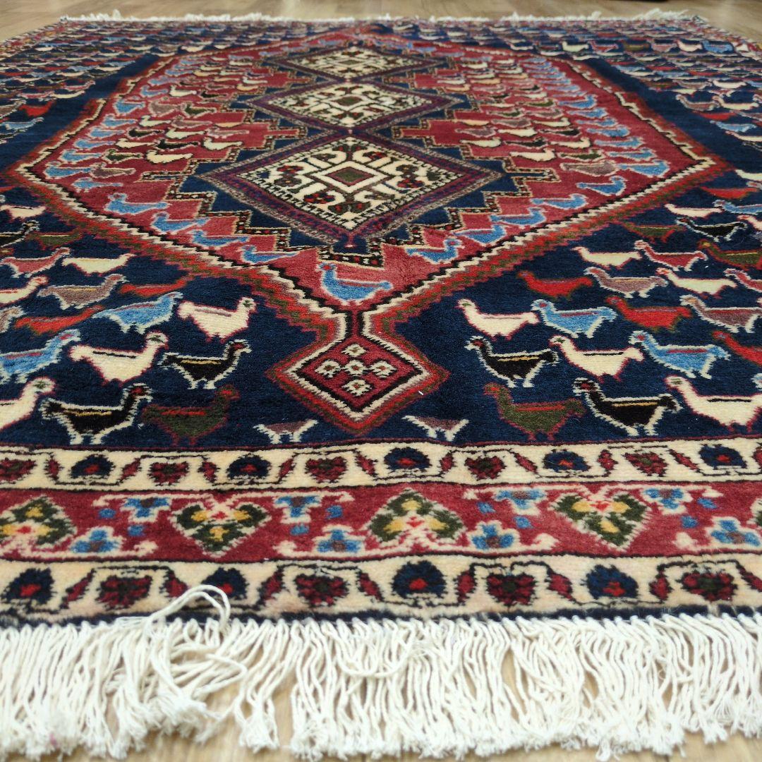 ペルシャ絨毯 手織り 草木染　スィールジャーン産 215x195 Sirjan