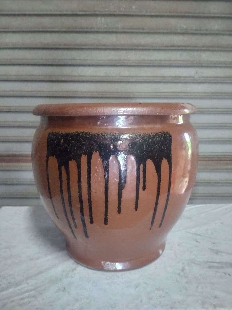 昭和レトロ　かめ壺、丸壺、大型、未使用　値下げ