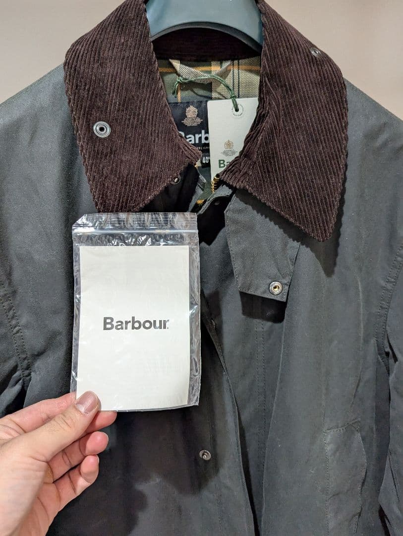 Barbour OS BORDER 40 タグ付き 23AW
