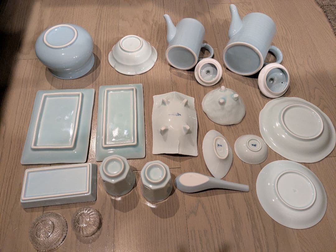 青白磁　食器セット