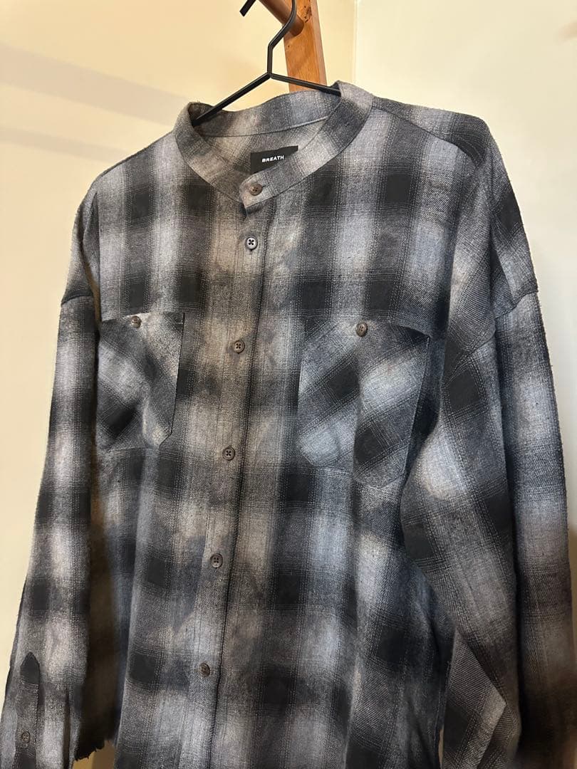 BREATH BADHOP COLLARLESS SHIRT/BLK M 新品