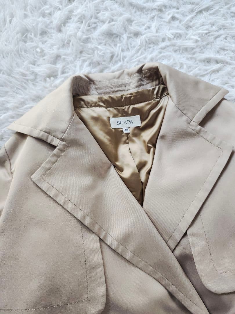スキャパ　インナーダウン　ベルト付き　トレンチコート
