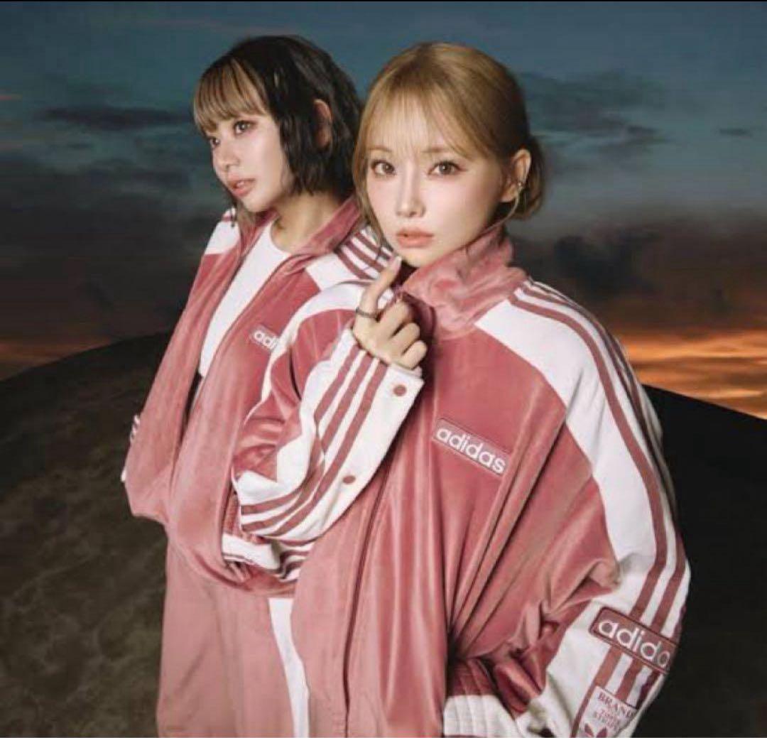 新品Lサイズ adidas W ADIBREAK VELOUR 上のみ