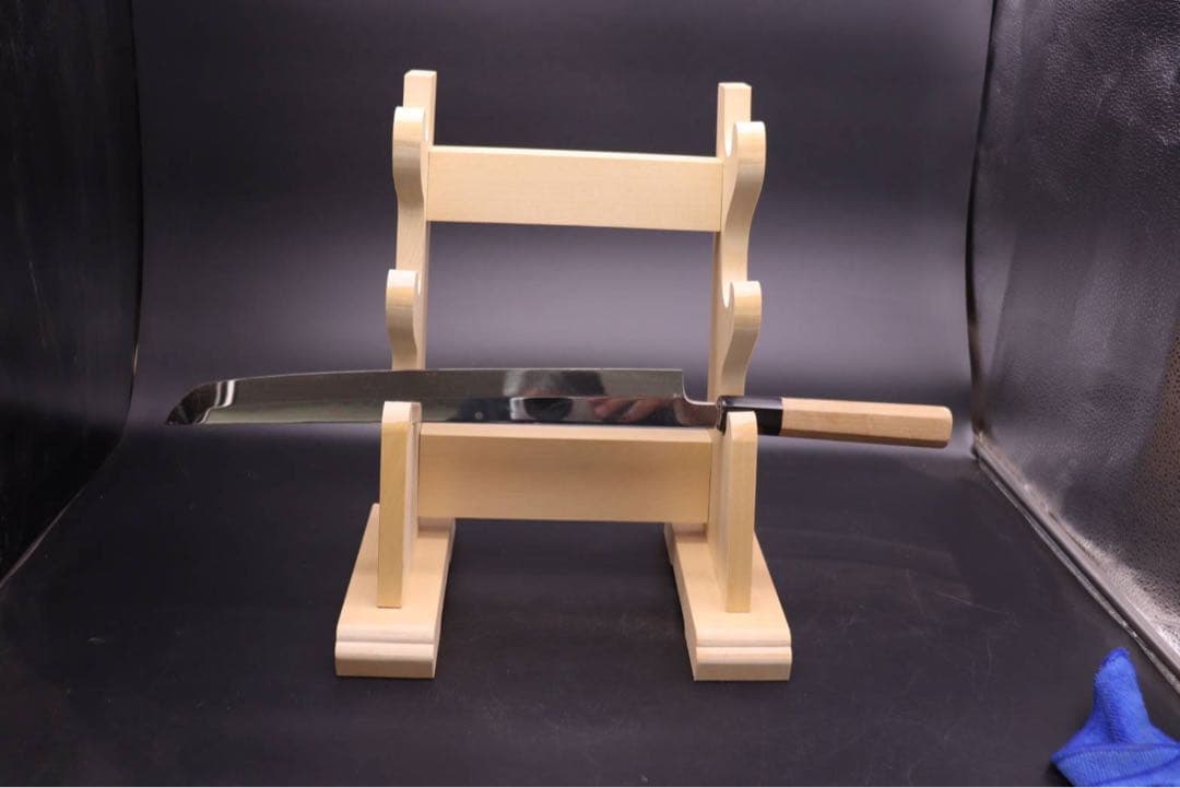 木製包丁掛け３段