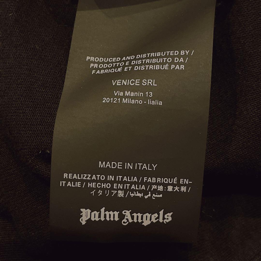 パームエンジェルス ロンT カットソー ブロークンロゴ 総柄 XL