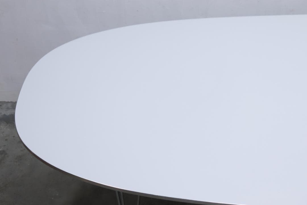 フリッツハンセン W2400 Bテーブル グレー スーパー楕円 北欧 デンマーク