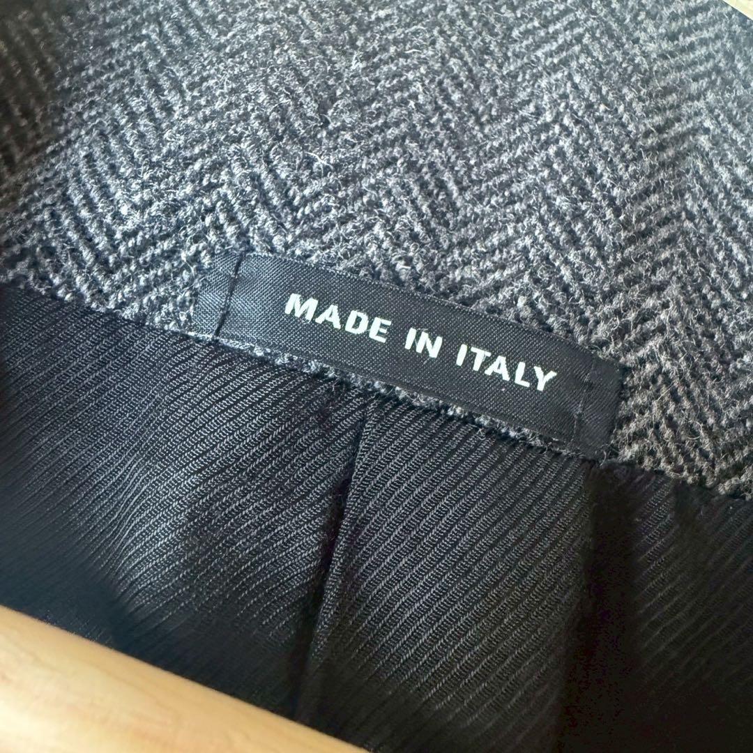 【高年式美品】ジバンシー　ノーカラーコート ヘリンボーン 13aw リカルド期