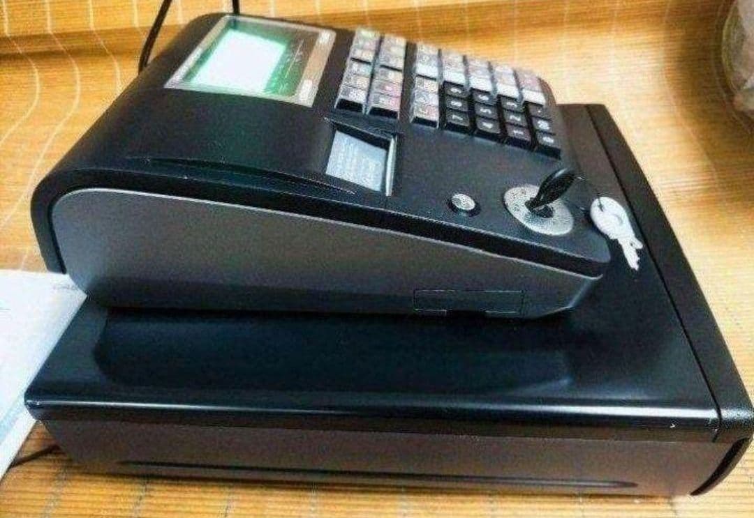 カシオレジスター　TE-400　フル設定無料　美品PC連携売上管理　985888