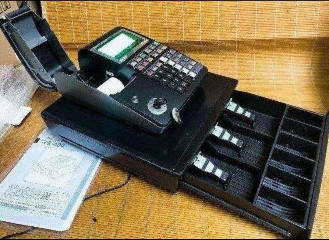 カシオレジスター　TE-400　フル設定無料　美品PC連携売上管理　985888