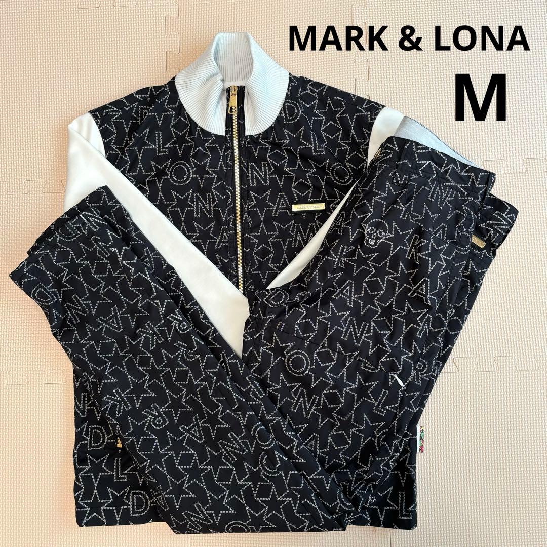 MARK & LONA マークアンドロナ　セットアップ　ゴルフ　総柄　スカル
